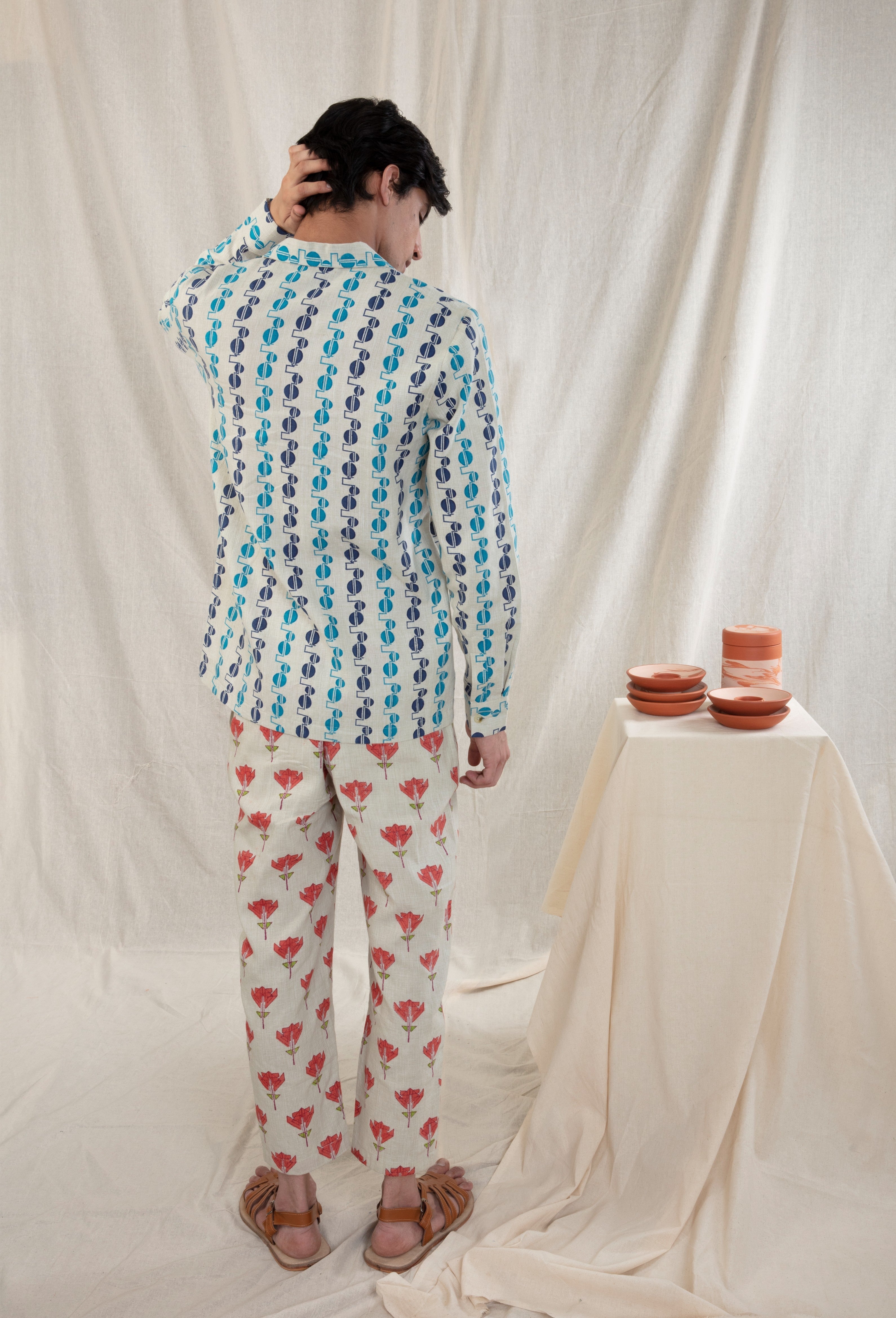 Anushe Pirani Mens Camp Collar Shirt