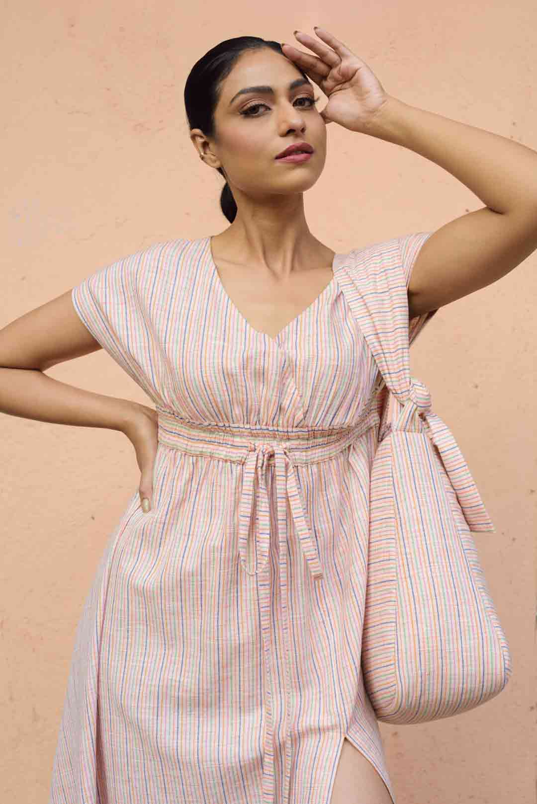 Anushe Pirani Womens Empire Waist Dress