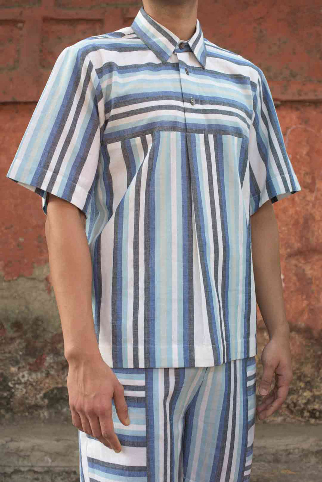 Anushe Pirani Men's Panelled T-shirt