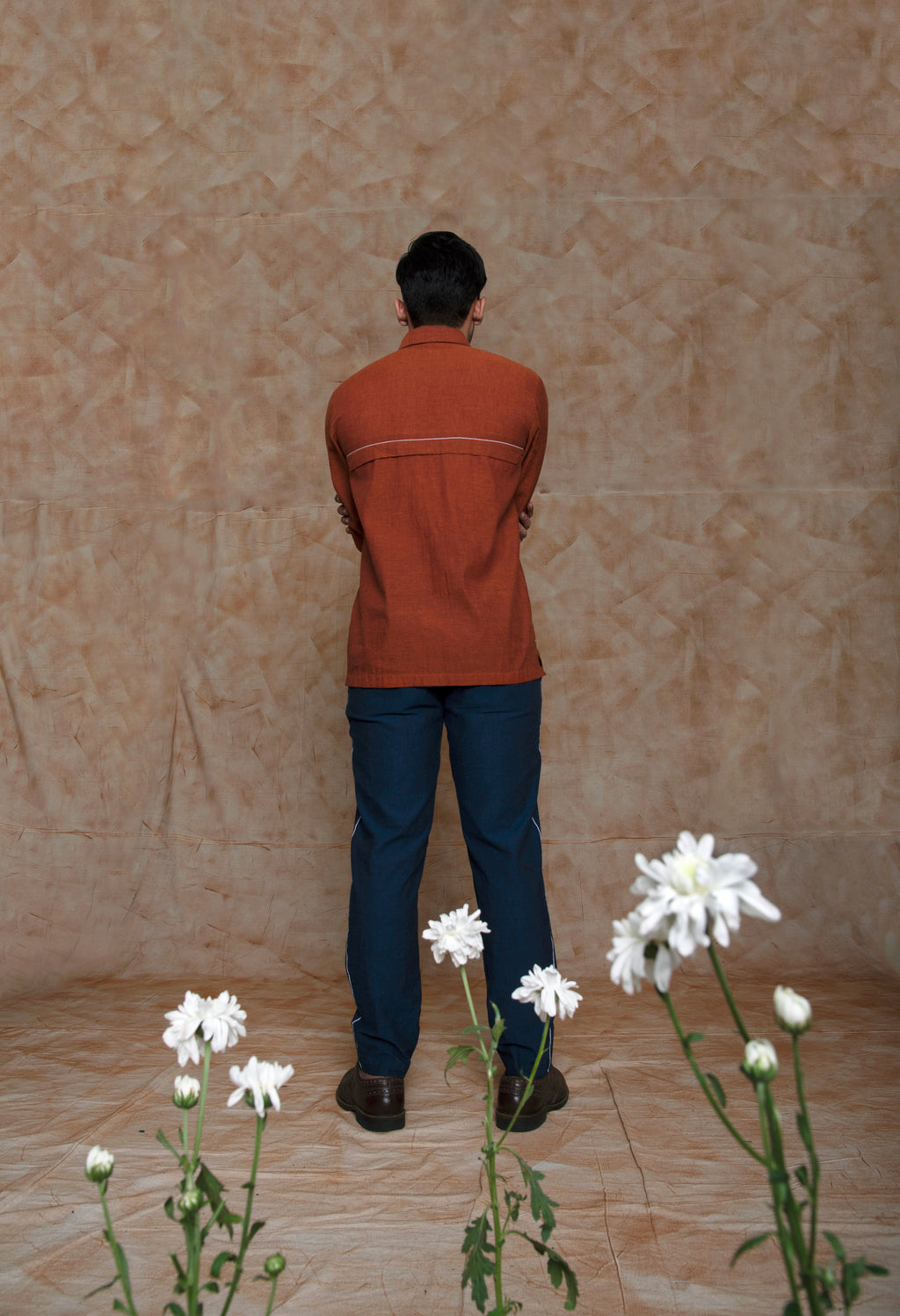 Anushe Pirani Mens Extended Knife Pleat Pants