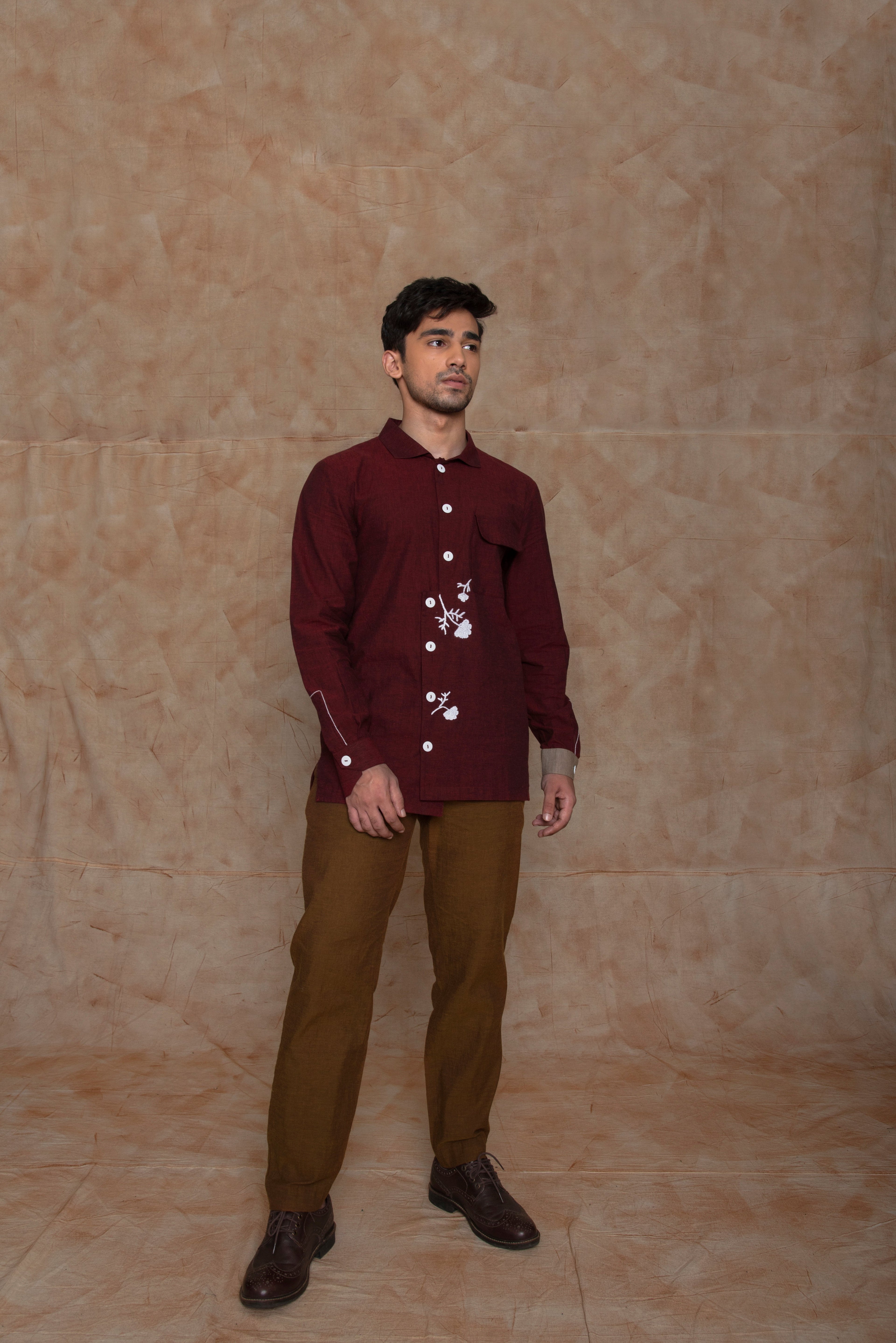 Anushe Pirani Mens Piping Detail Pants