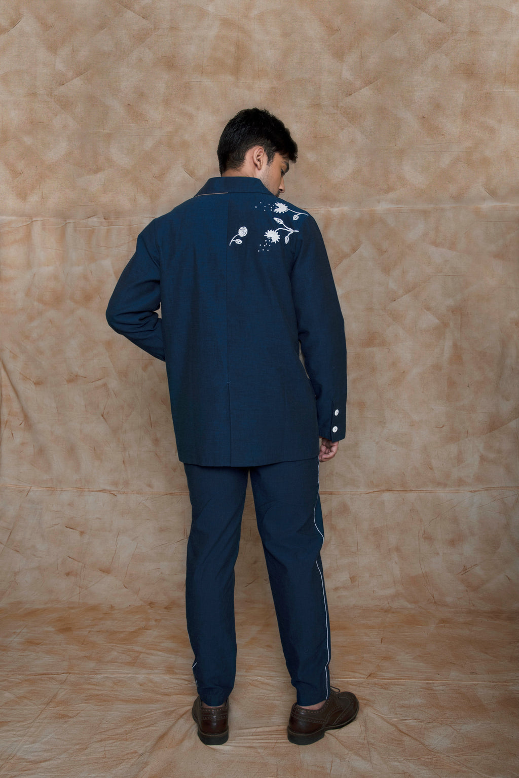 Anushe Pirani Mens Jacket With Color Block Pockets