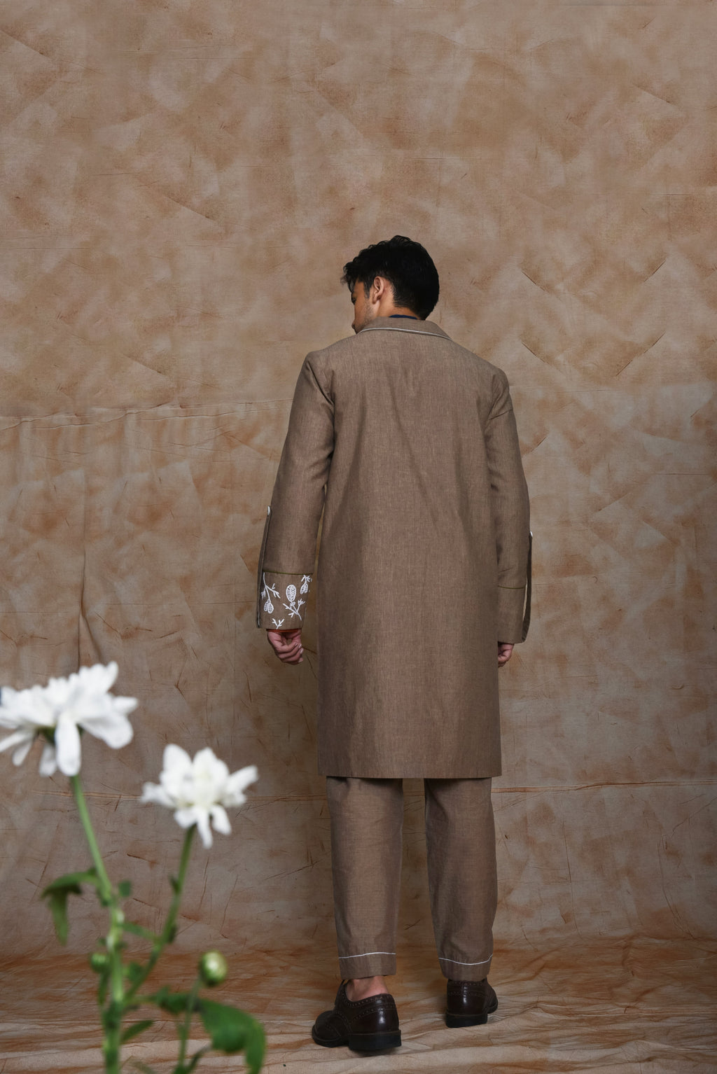 Anushe Pirani Mens Trench With Welt Pockets