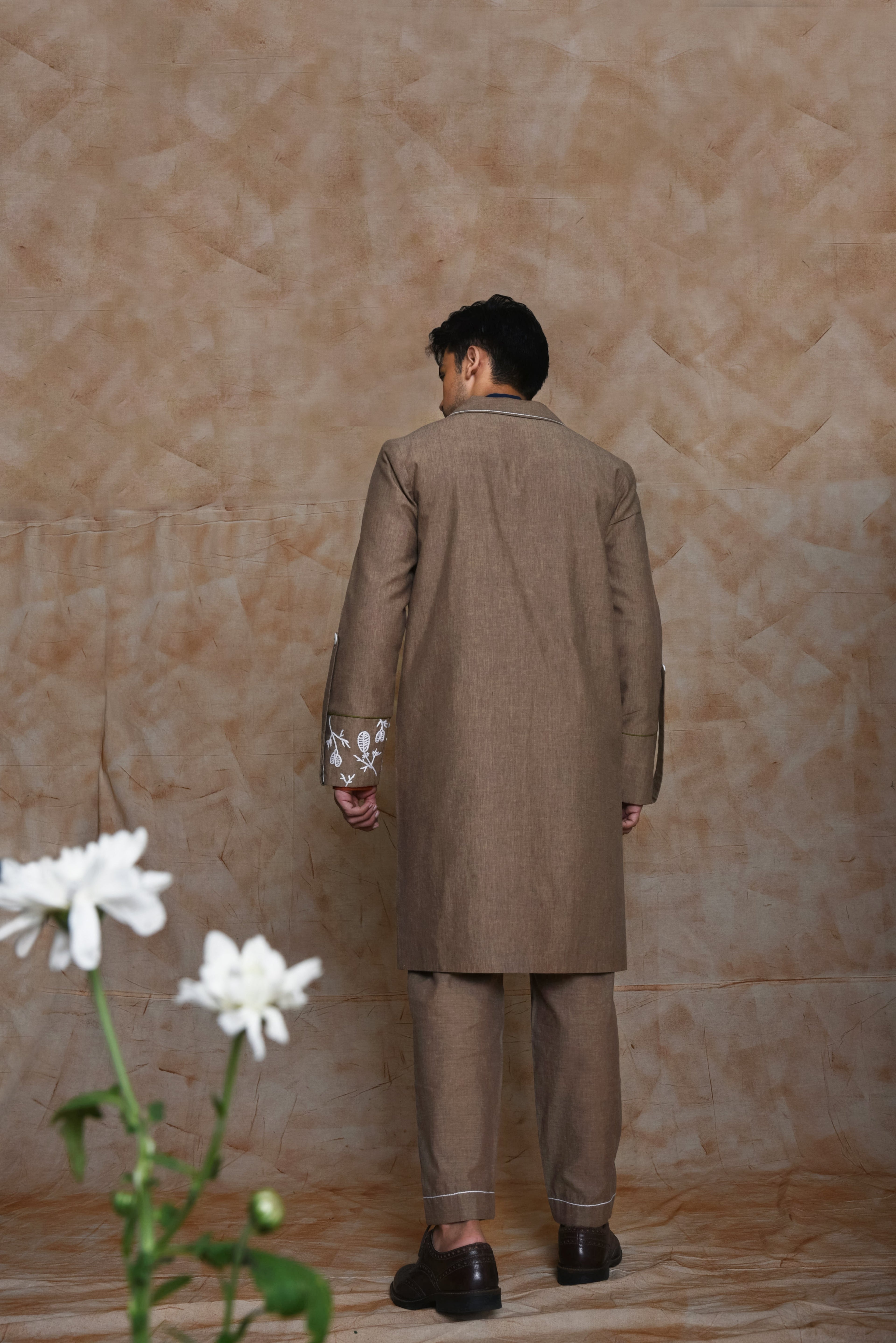 Anushe Pirani Mens Trench With Welt Pockets