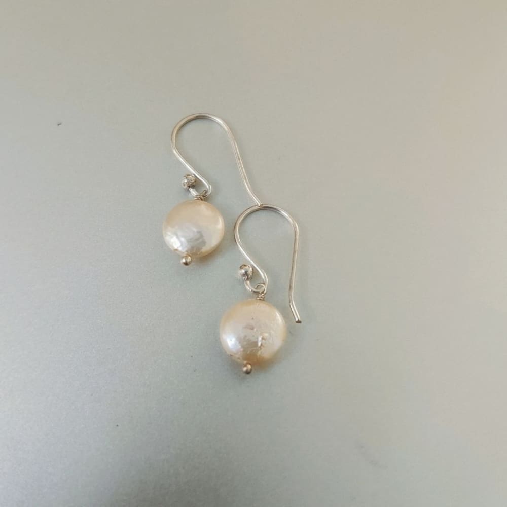 ONEarth Baroque Pearl Earrings Silver Hook
