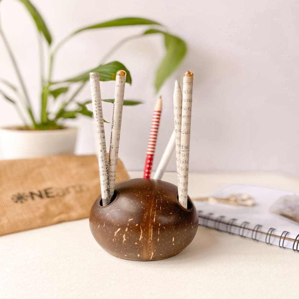 ONEarth Coconut Shell Pen stand