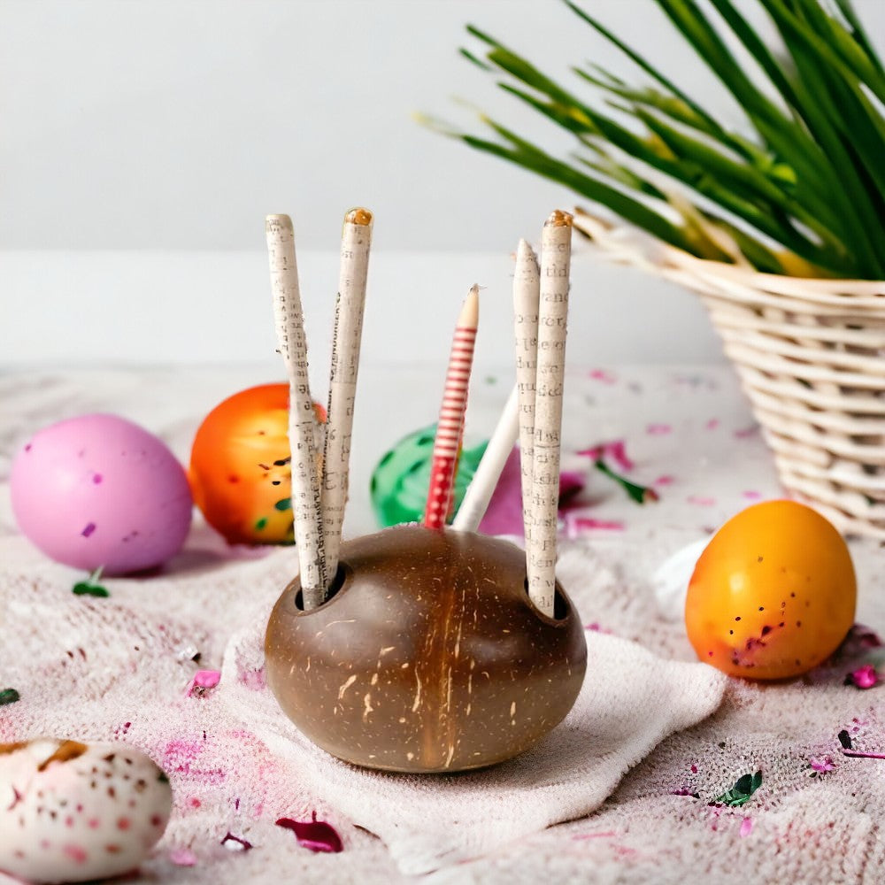 ONEarth Coconut Shell Pen stand