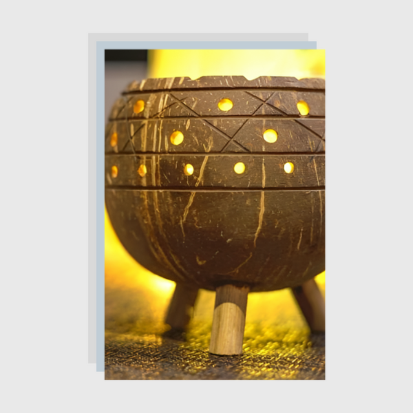 ONEarth Planter / Tea Light Candle Holder - Coconut Shell