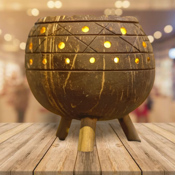 ONEarth Planter / Tea Light Candle Holder - Coconut Shell