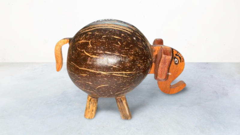 ONEarth Golu Gullak - Coconut Shell Gannu Bank