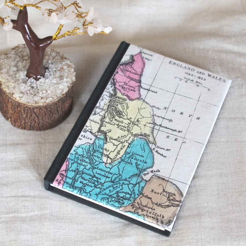 ONEarth Hardcover Recycled Paper Journal World Map