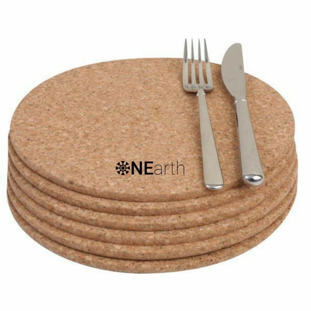 ONEarth Heat Resistant Cork Trivets Pack of 2 (Round)