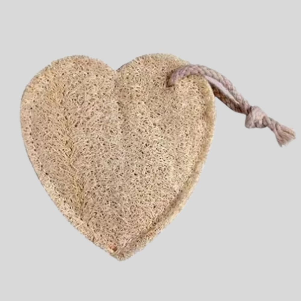 ONEarth Natural Loofah Body Scrubber- Pack of 2 - Heart Shape