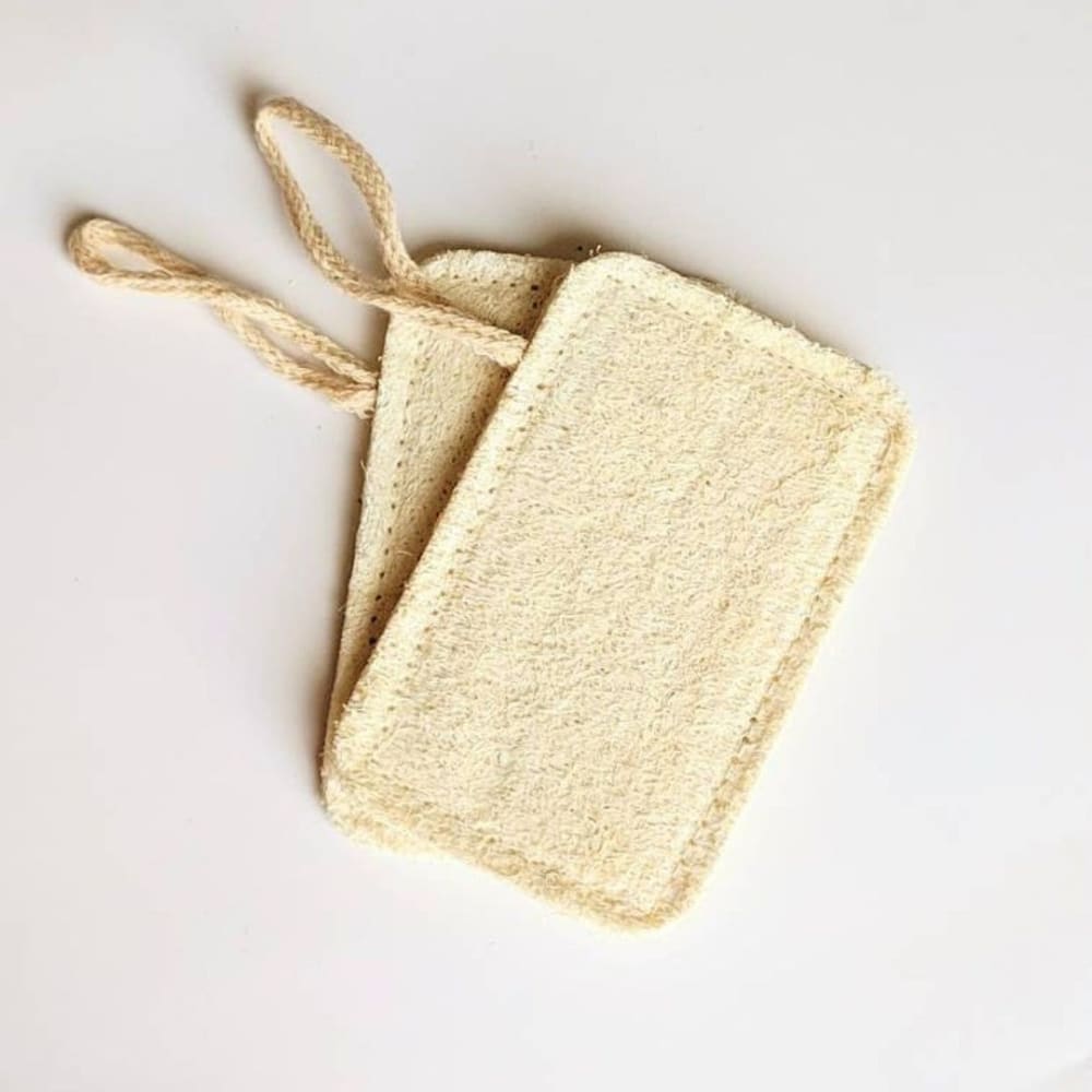 ONEarth Natural Loofah Body Scrubber- Pack of 2 - Rectangle Shape