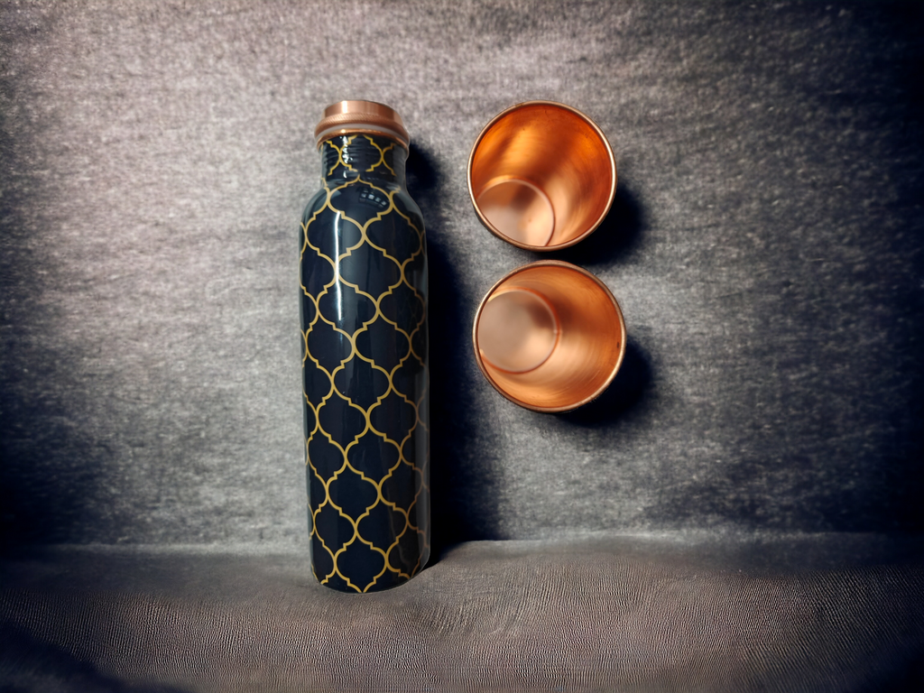 ONEarth Copper Bottle Gift Set (with cleaning brush)