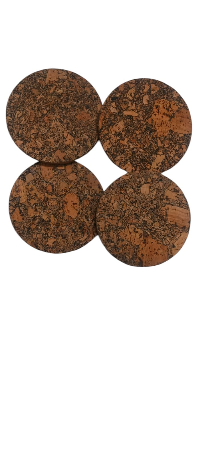 ONEarth Quirky Cork Coasters Pack of 4 - Green