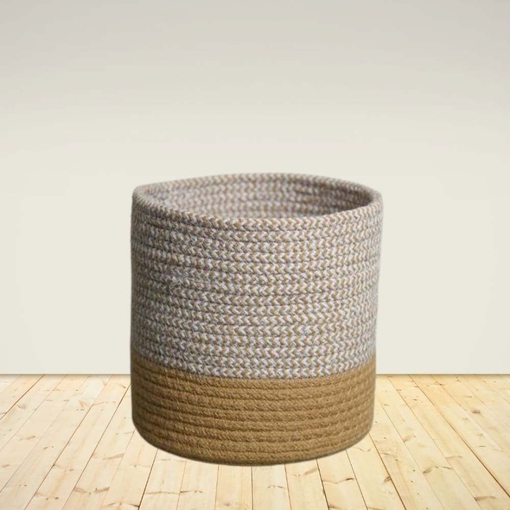 ONEarth Dual Tone Jute Baskets -  Medium (One Piece)