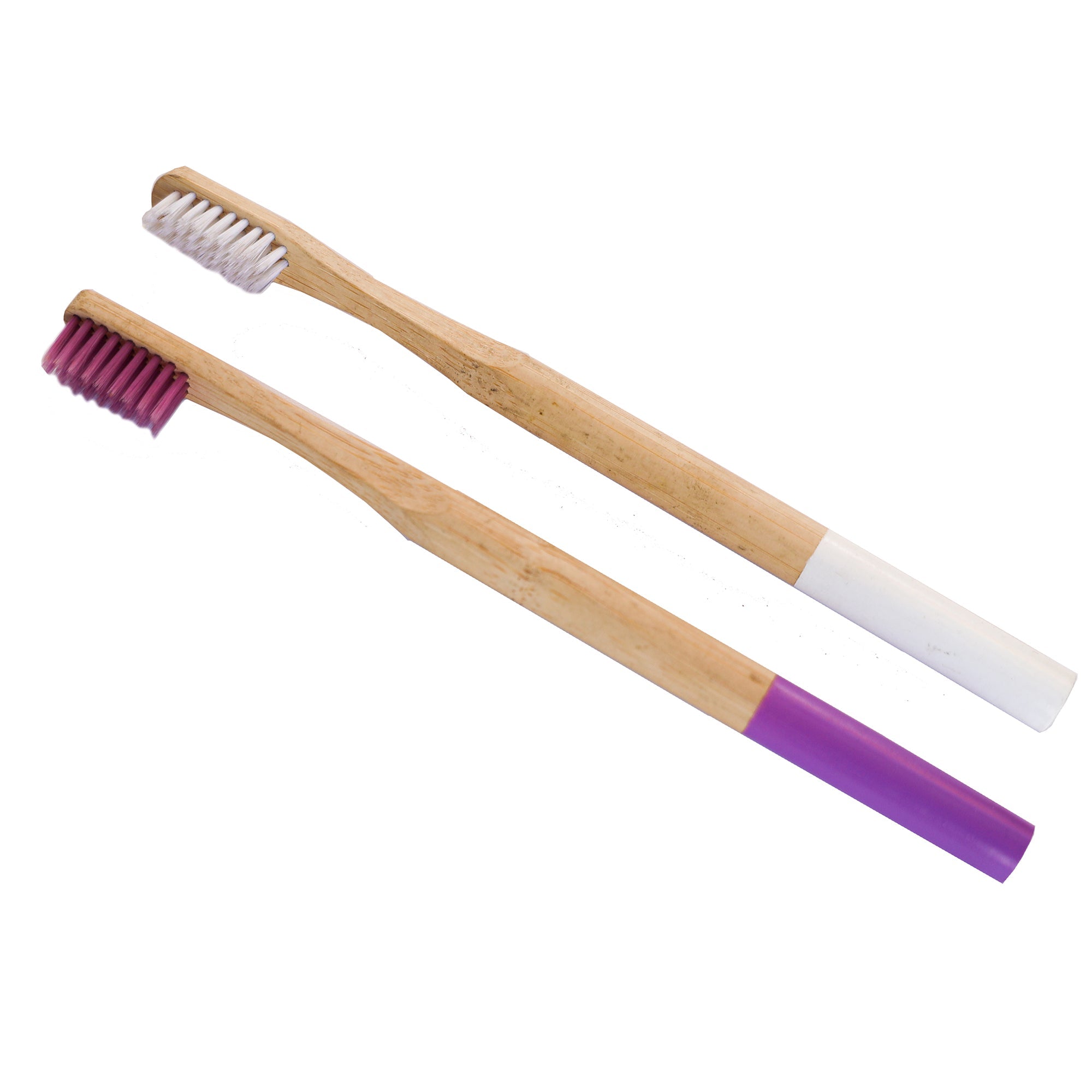 ONEarth Bamboo  Round Handle Toothbrush Pack of 4