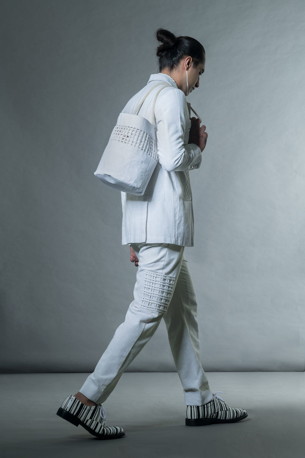 Anushe Pirani Men's Jacket With Pin Tucks