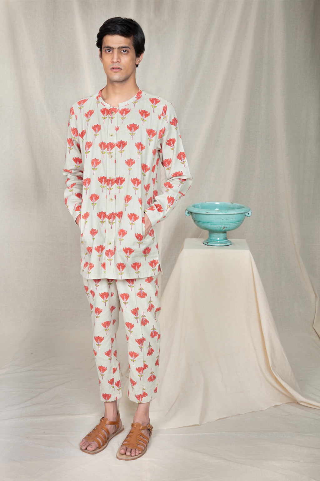 Anushe Pirani Mens Button-up Edge Shirt