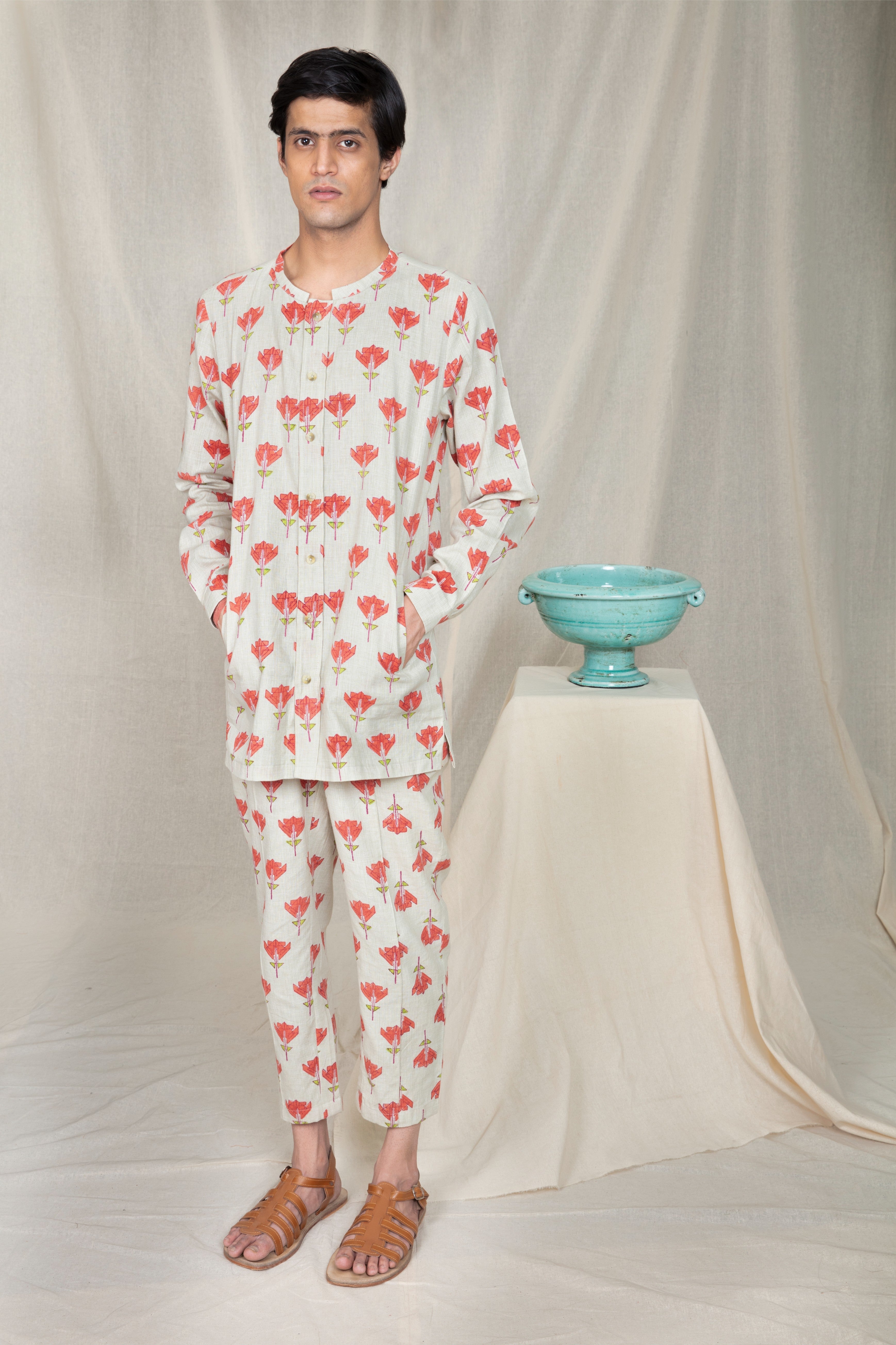 Anushe Pirani Mens Button-up Edge Shirt