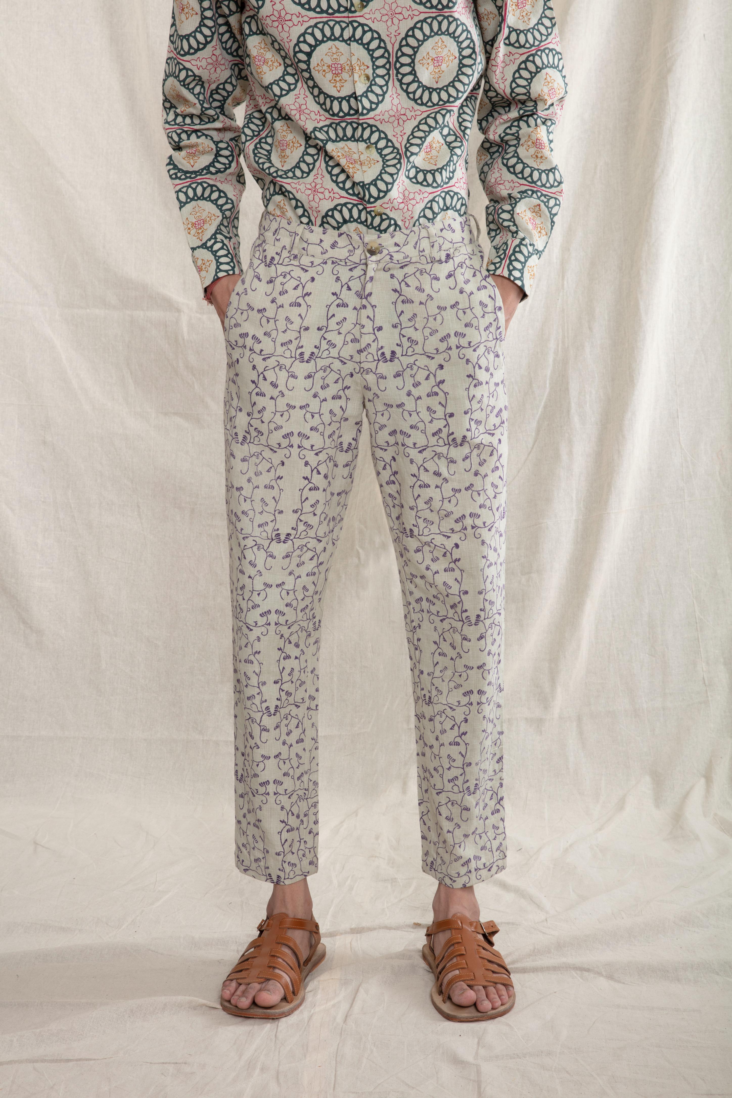 Anushe Pirani Mens Cropped Pants