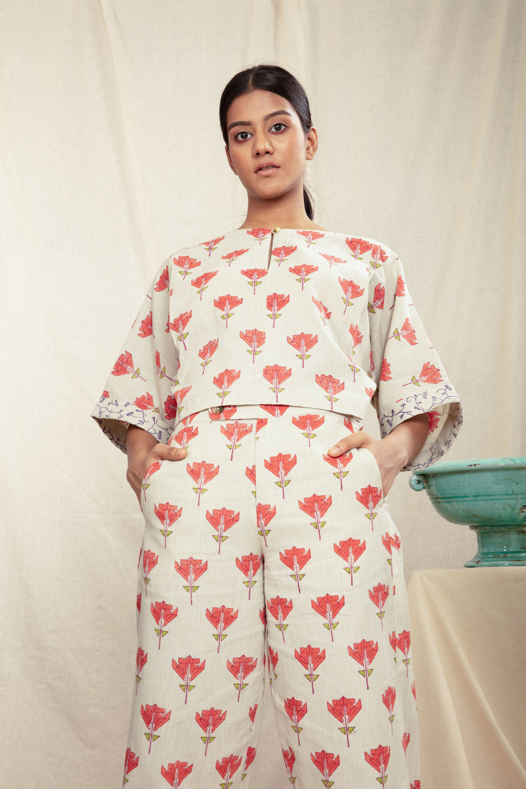 Anushe Pirani Womens Culotte With Ruffles