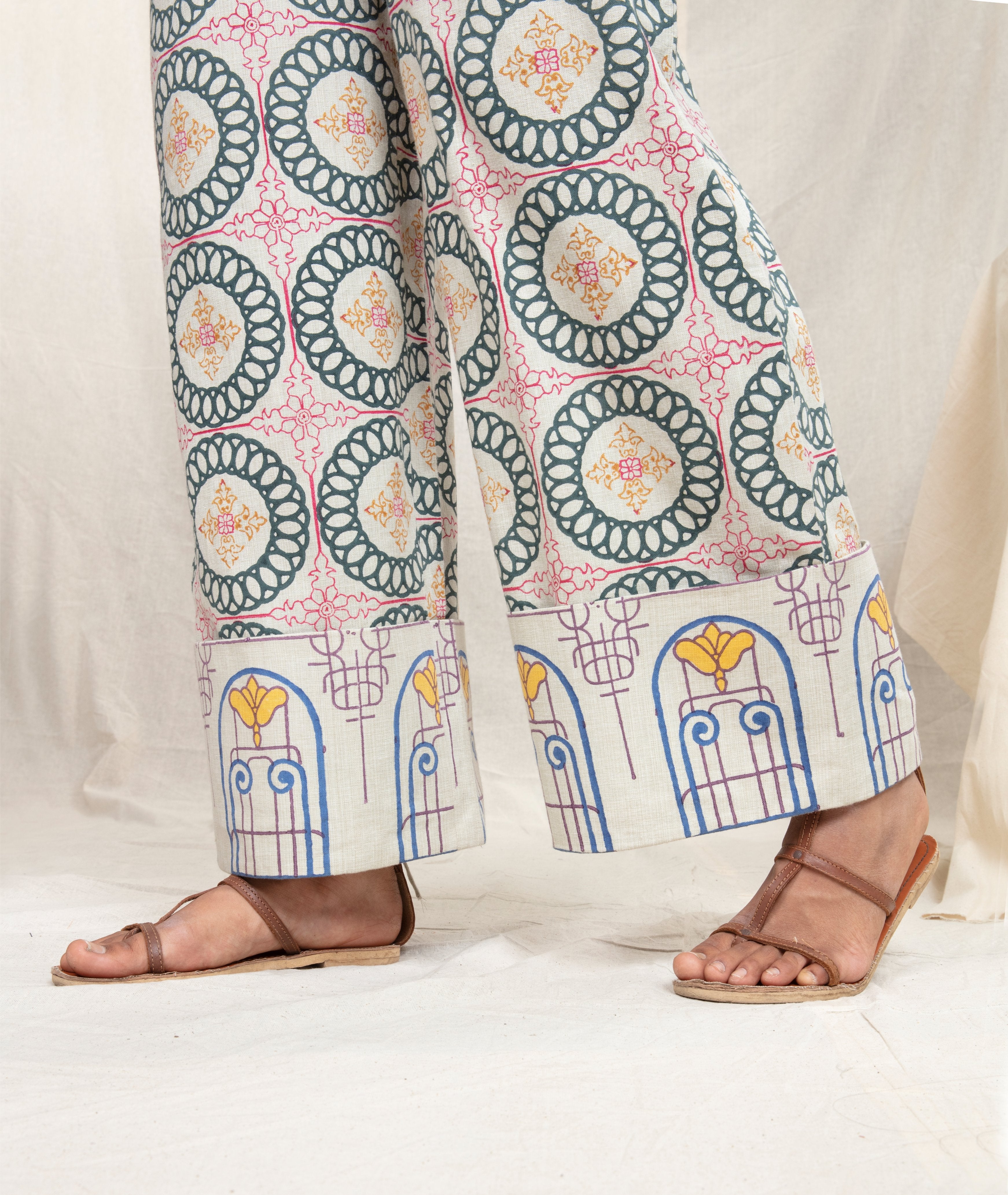 Anushe Pirani Womens Wide Legged Pants