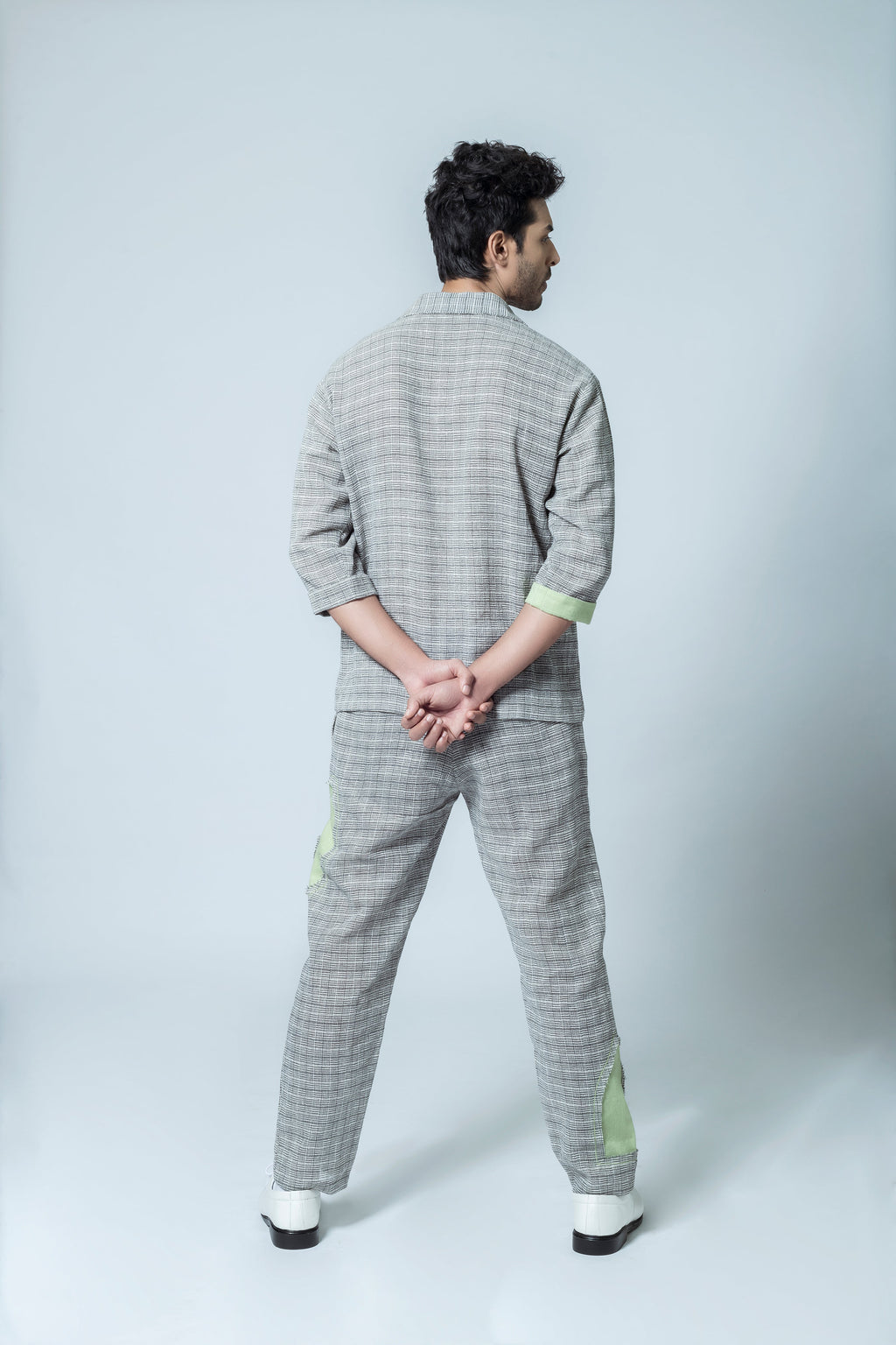 Anushe Pirani Men's Cuban Collar Shacket