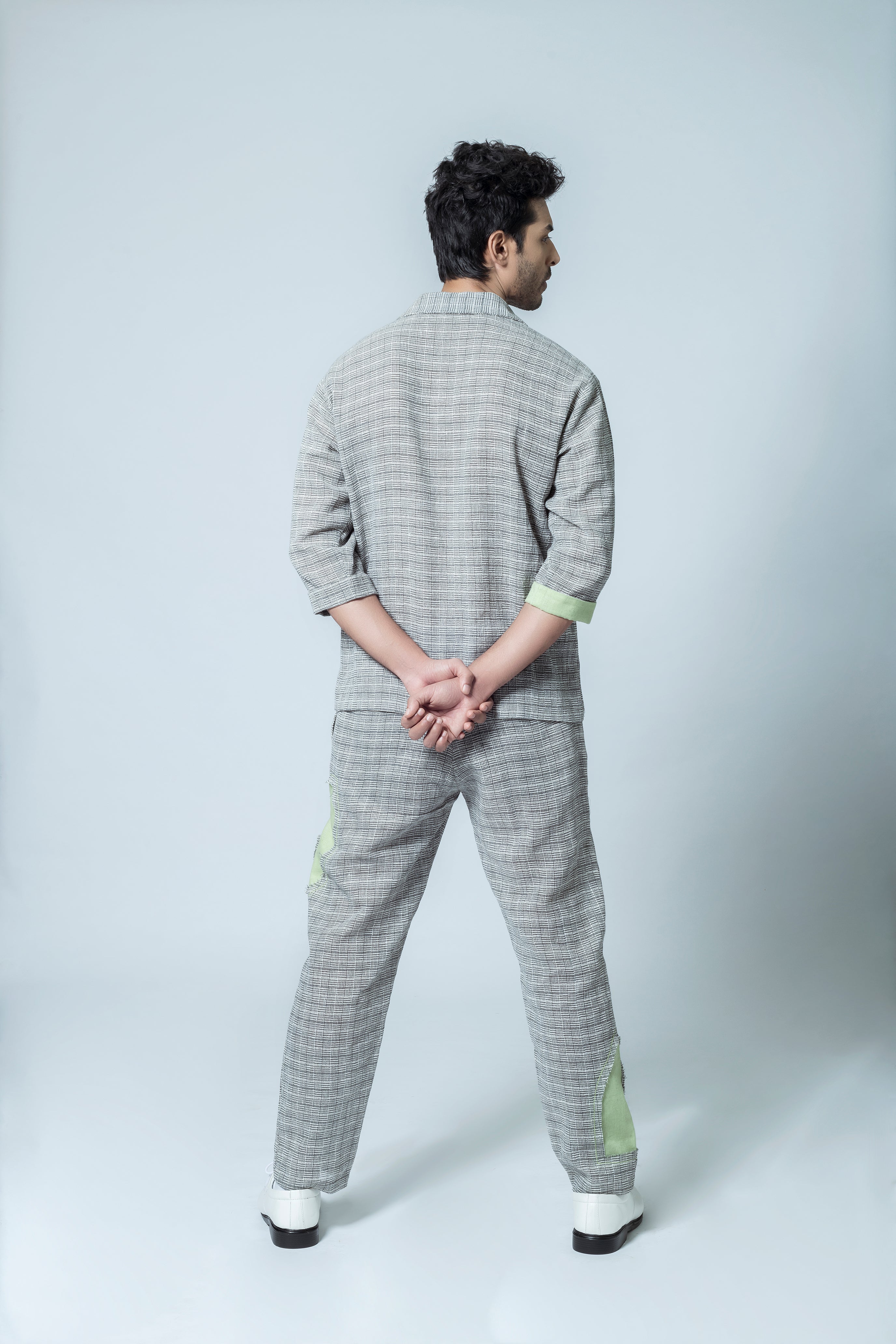 Anushe Pirani Men's Cuban Collar Shacket