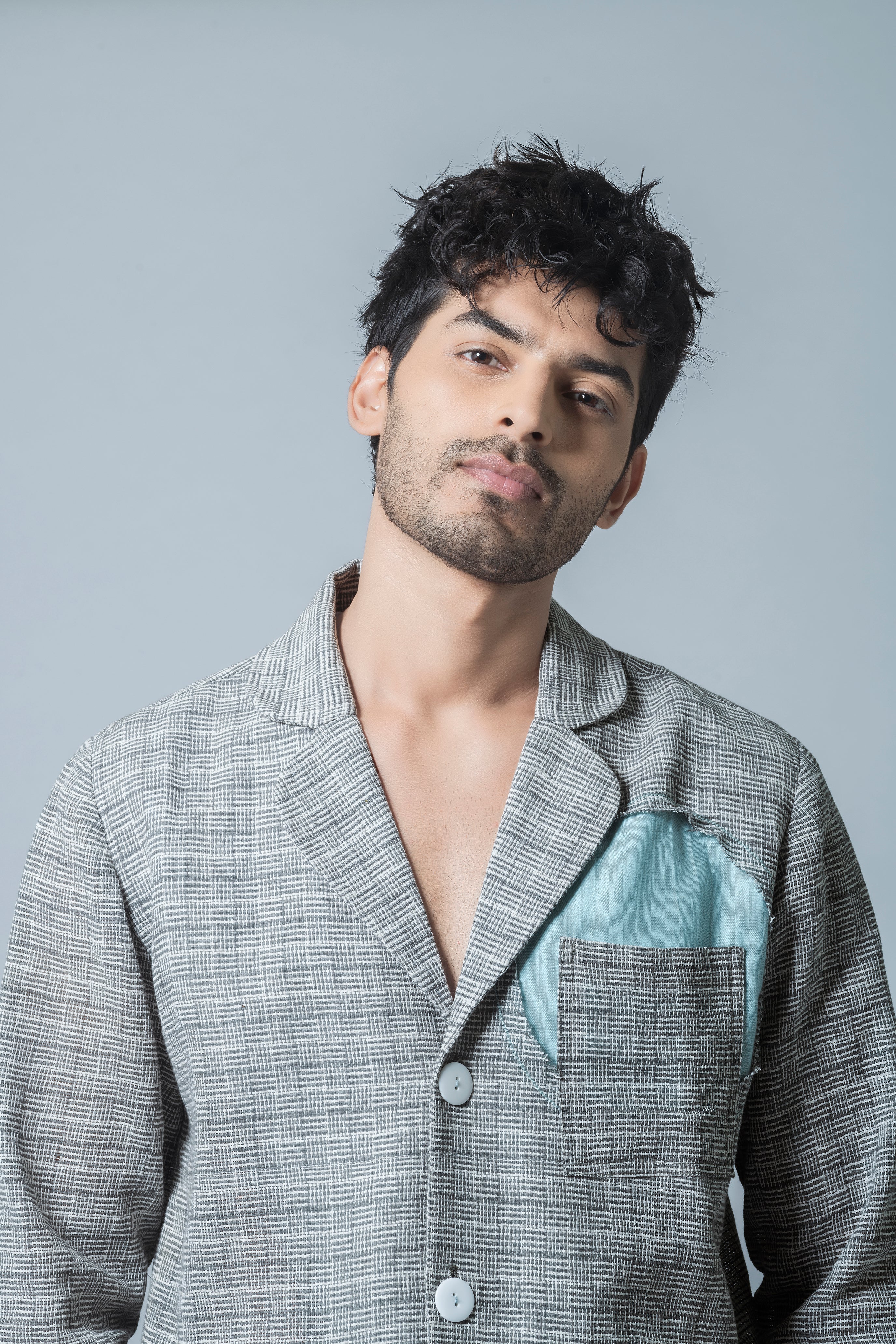 Anushe Pirani Men's Jacket With Patch Pocket