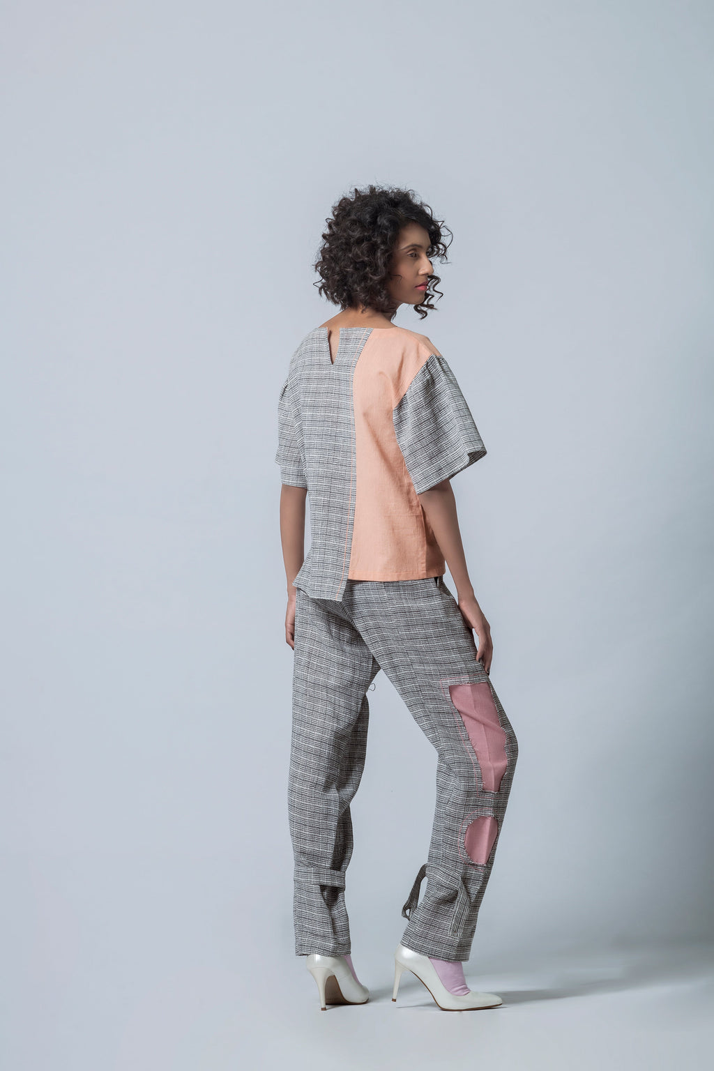 Anushe Pirani Asymmetric Hem Top