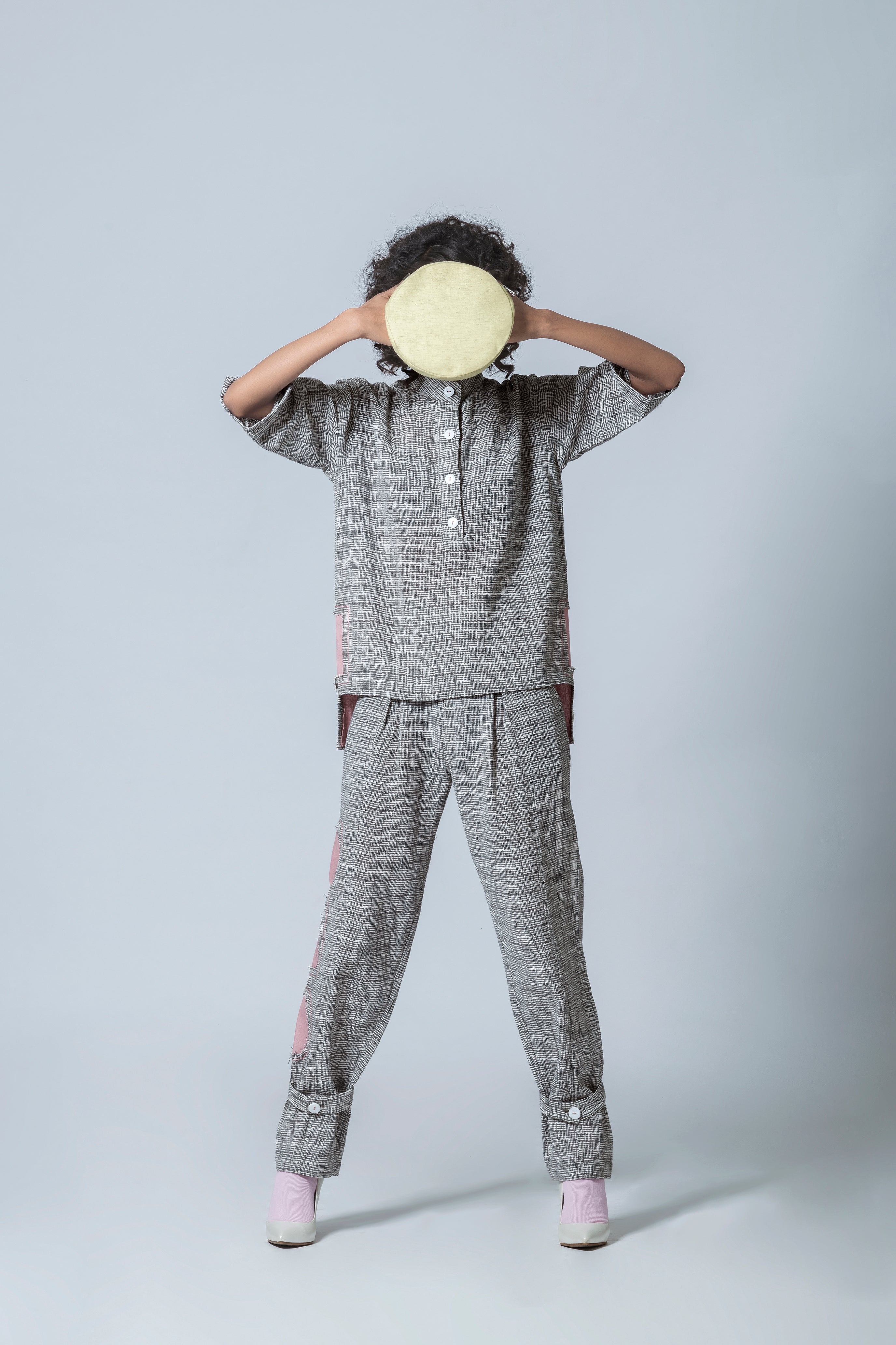 Anushe Pirani Women's Stand Collar Shirt