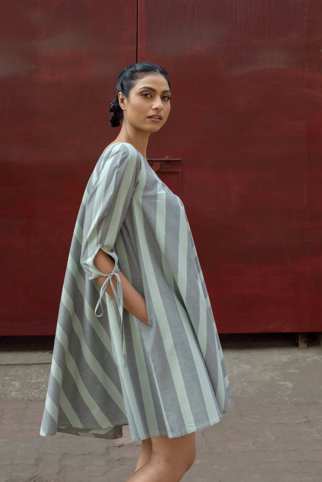 Anushe Pirani Womens One Shoulder Dress