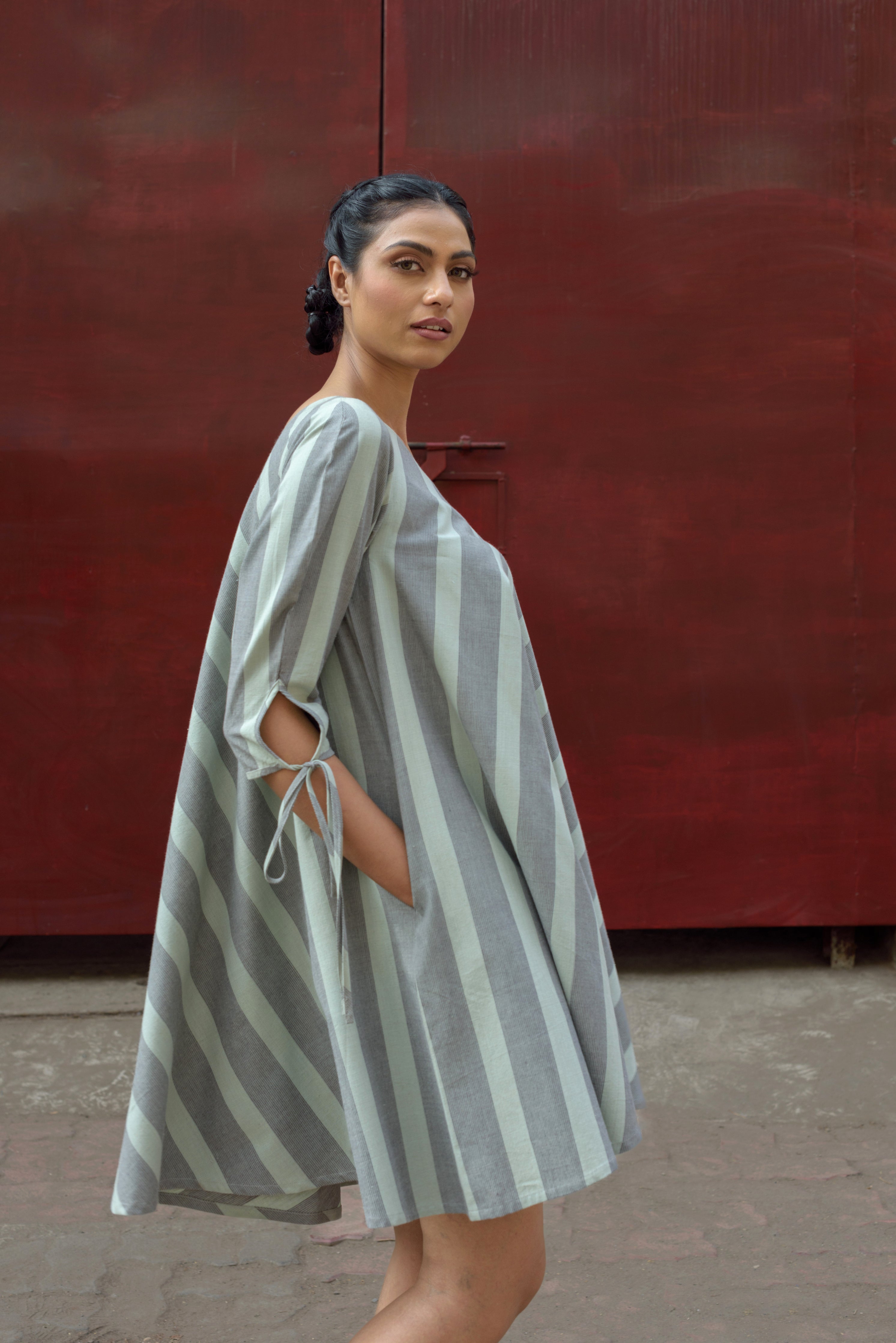 Anushe Pirani Womens One Shoulder Dress