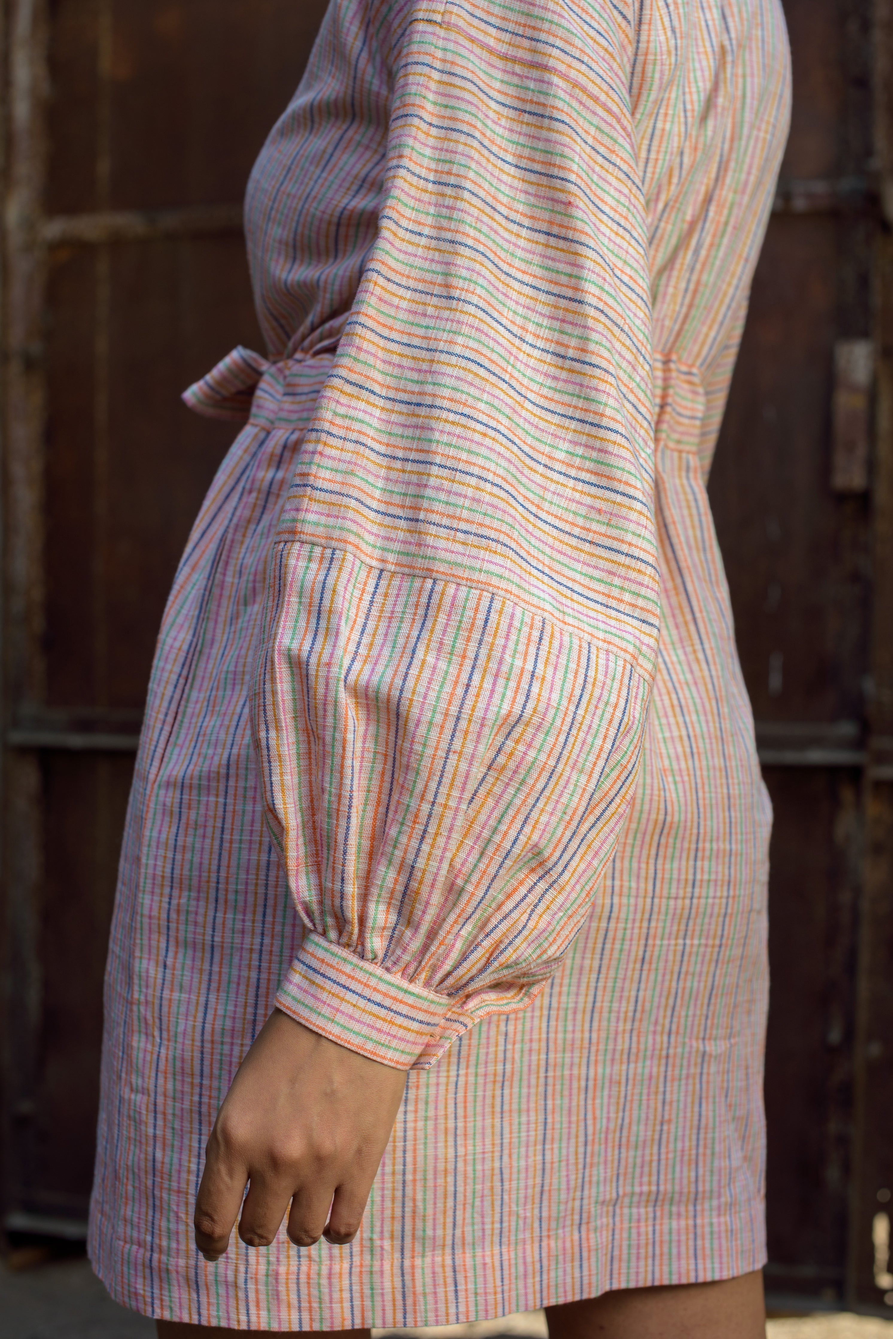 Anushe Pirani Womens Belted Shirt Dress