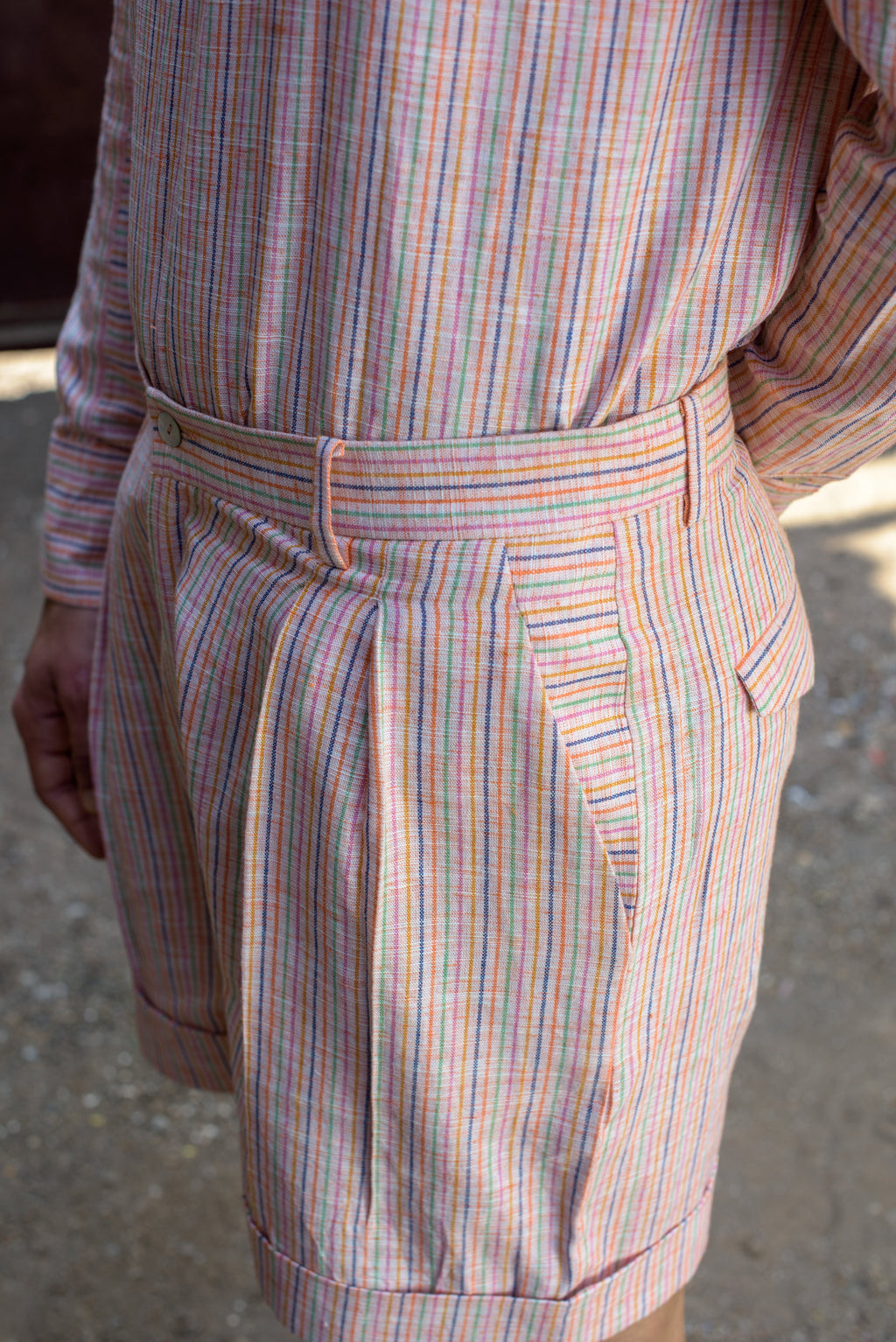 Anushe Pirani Mens Straight Fit Bermudas