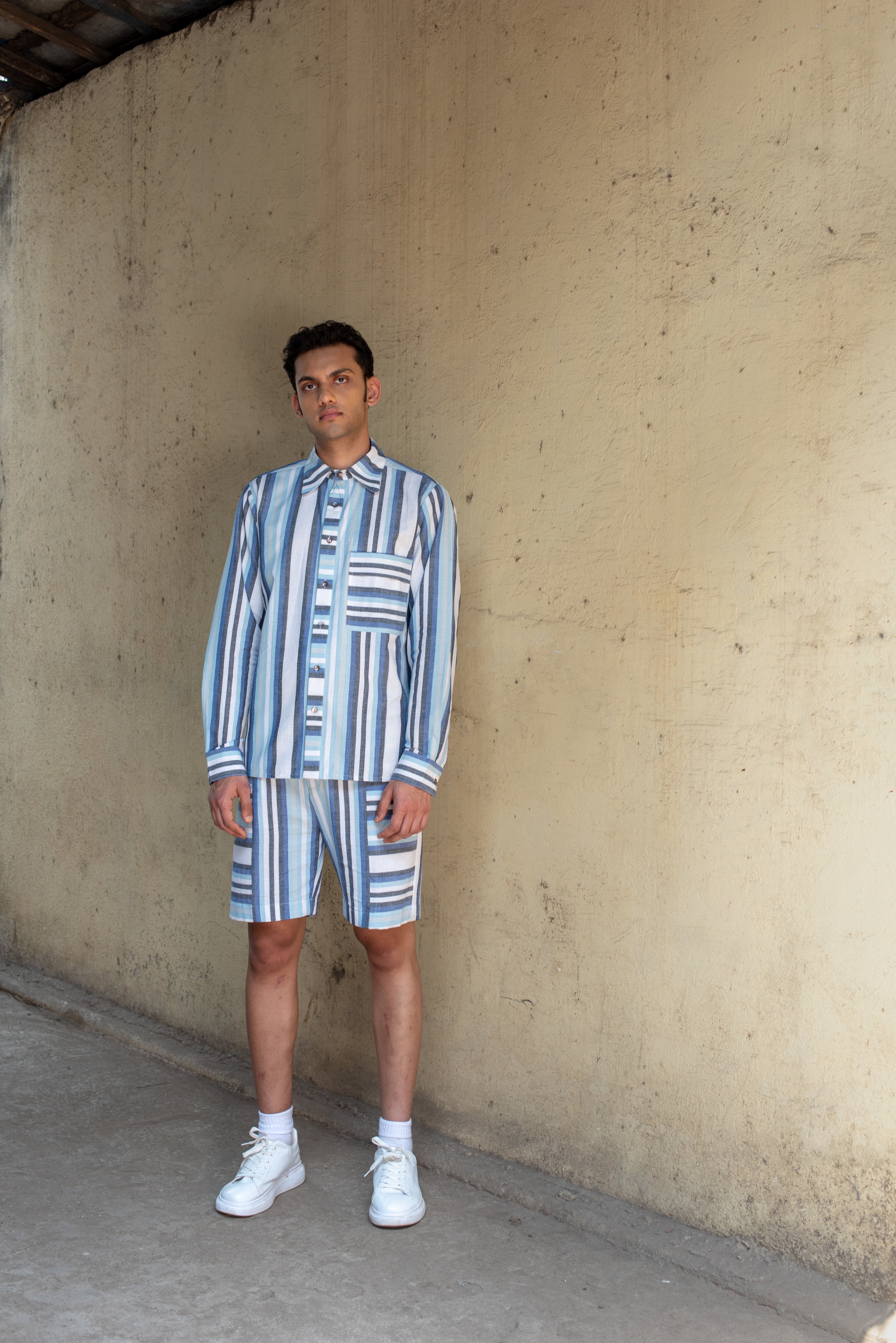 Anushe Pirani Mens Placket Detail Shirt