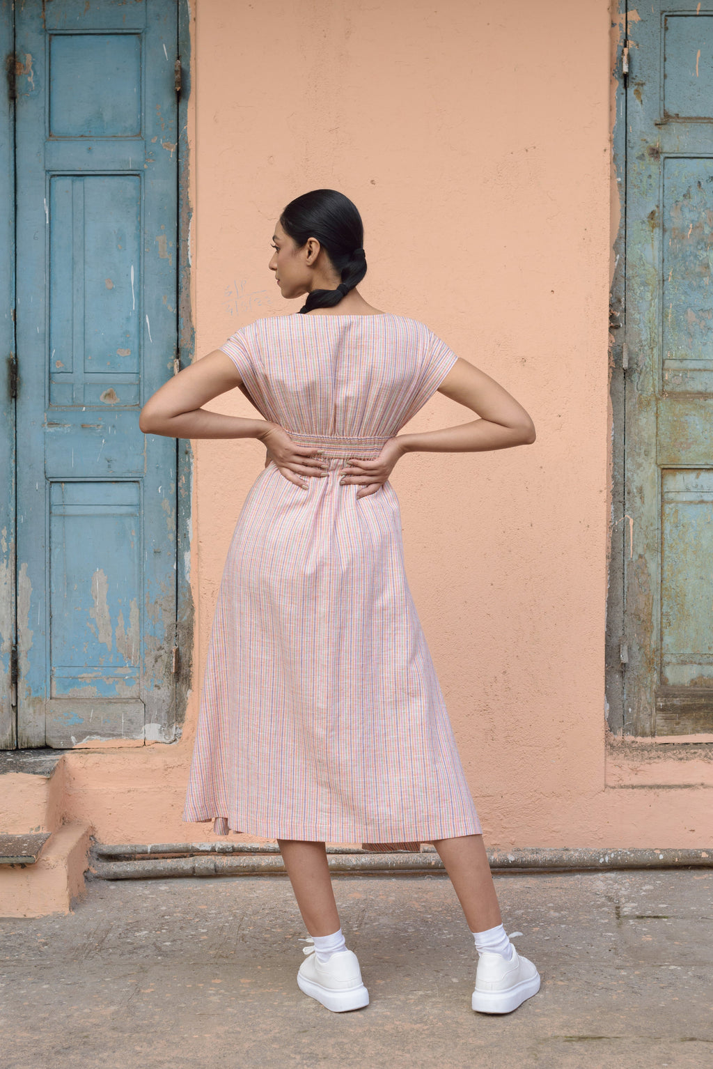 Anushe Pirani Womens Empire Waist Dress