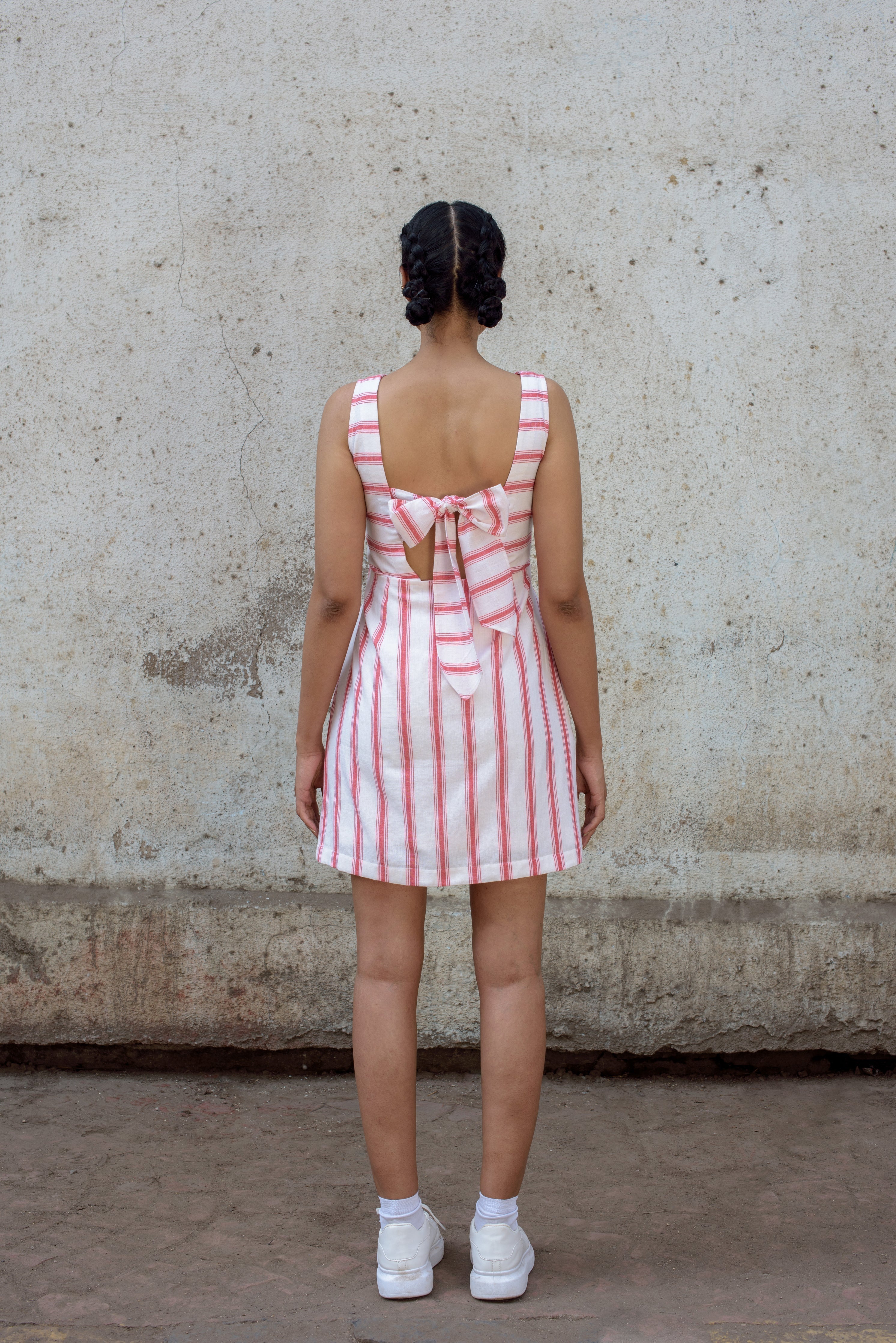 Anushe Pirani Womens Scoop Back Dress