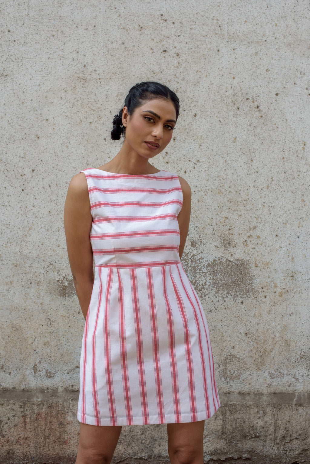 Anushe Pirani Womens Scoop Back Dress