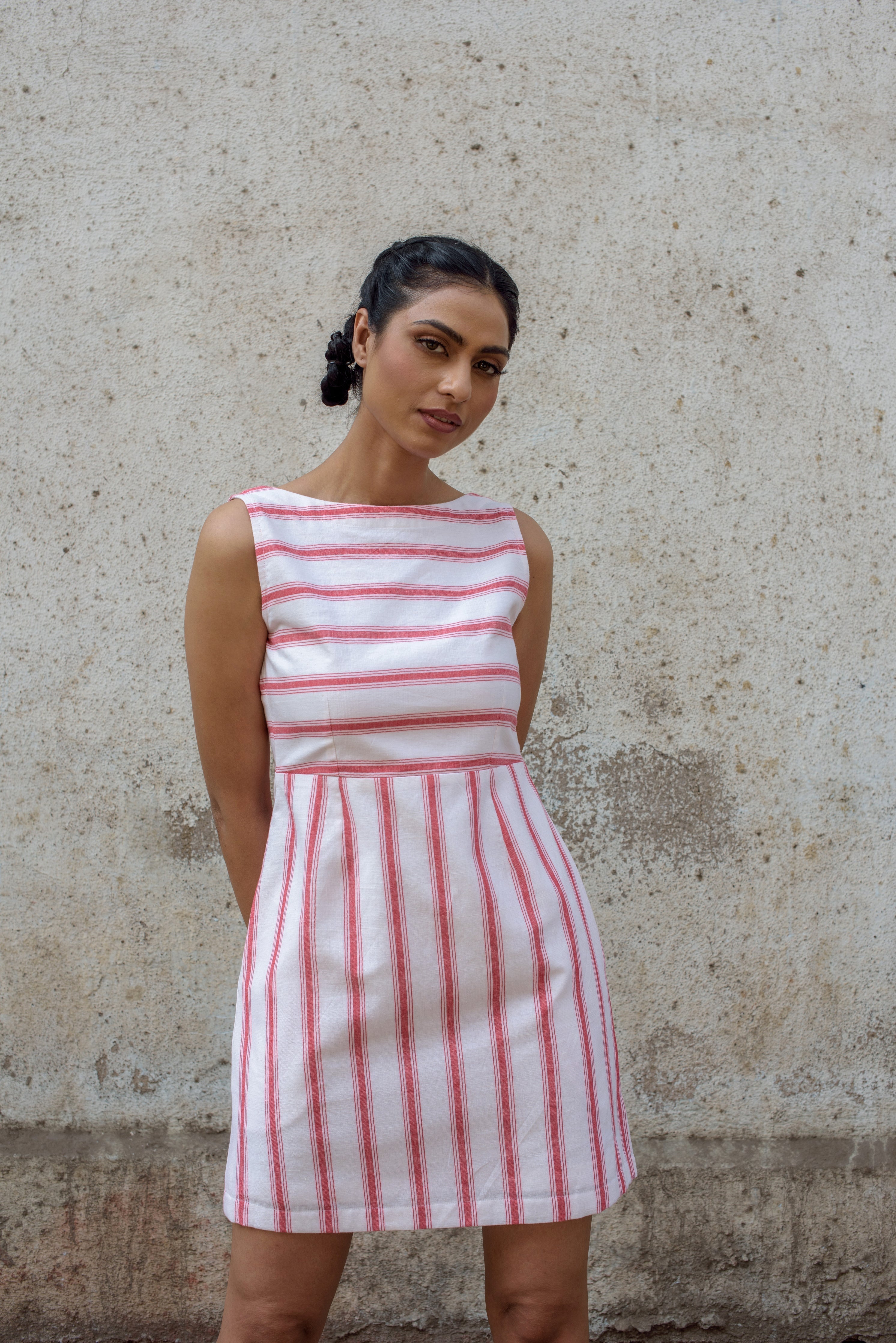 Anushe Pirani Womens Scoop Back Dress