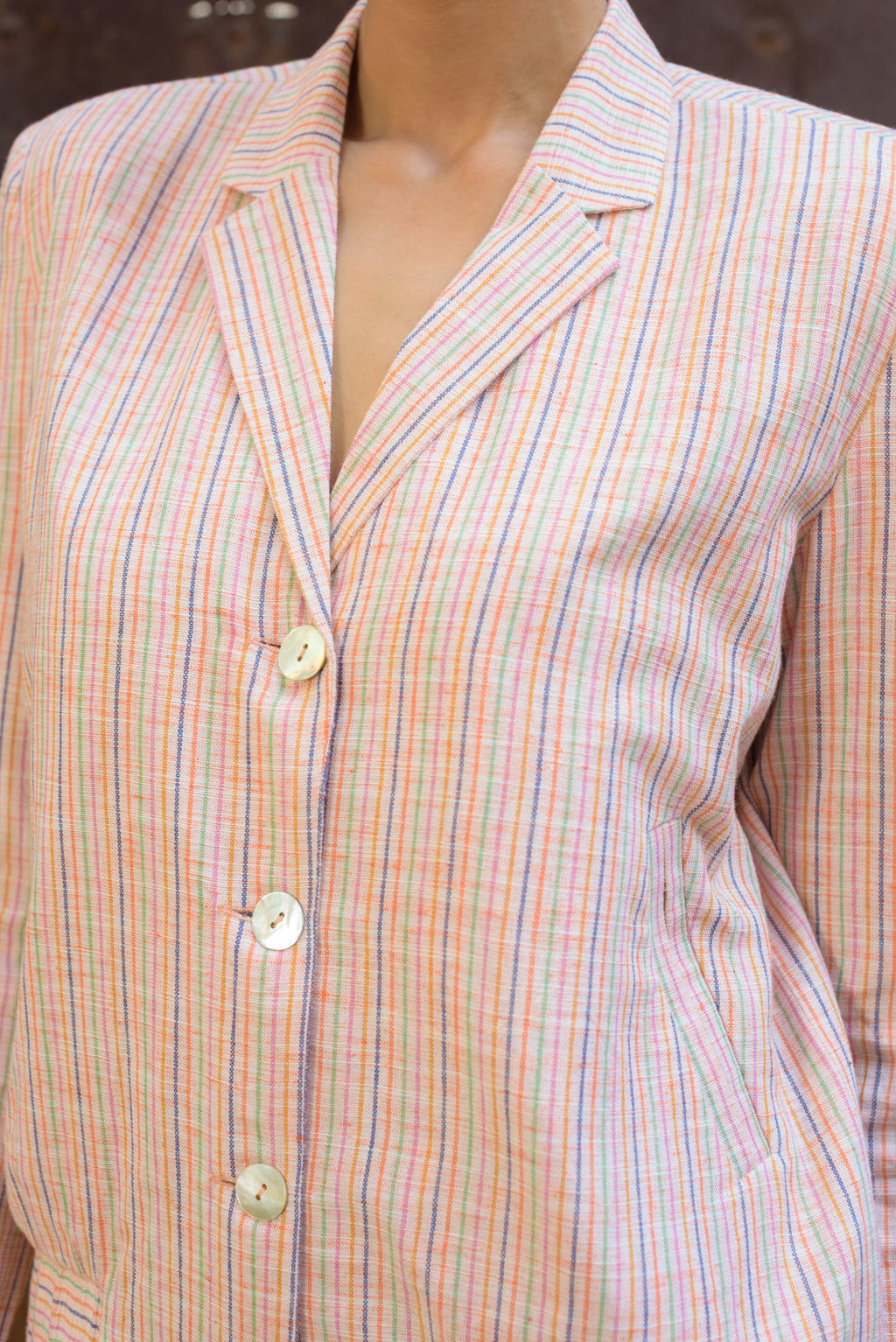 Anushe Pirani Womens Buttoned Bomber Jacket