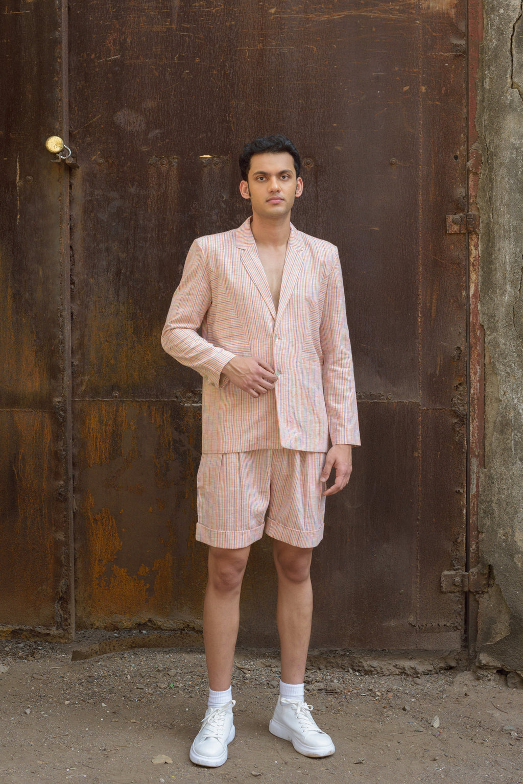 Anushe Pirani Mens Straight Fit Bermudas