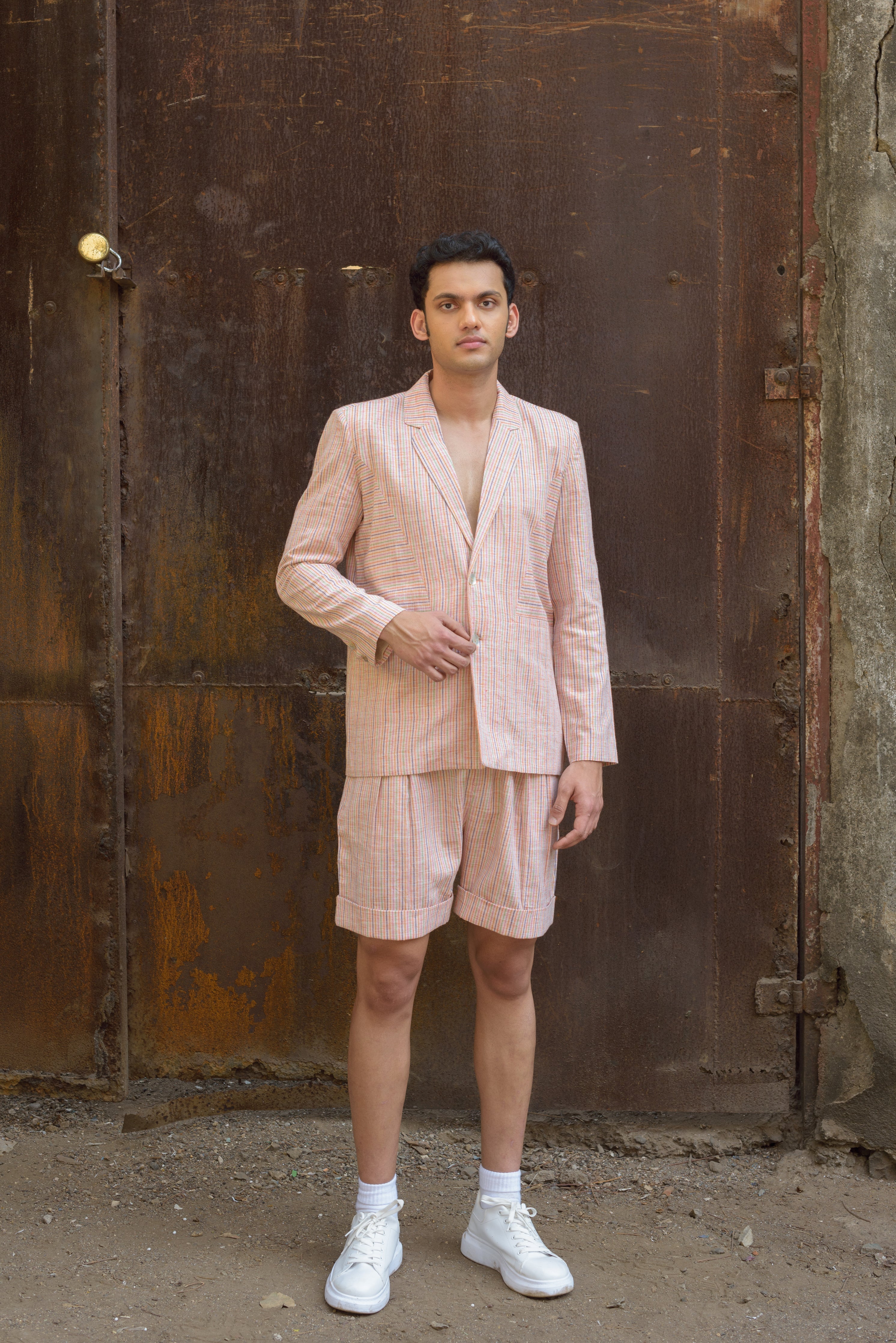 Anushe Pirani Mens Straight Fit Bermudas