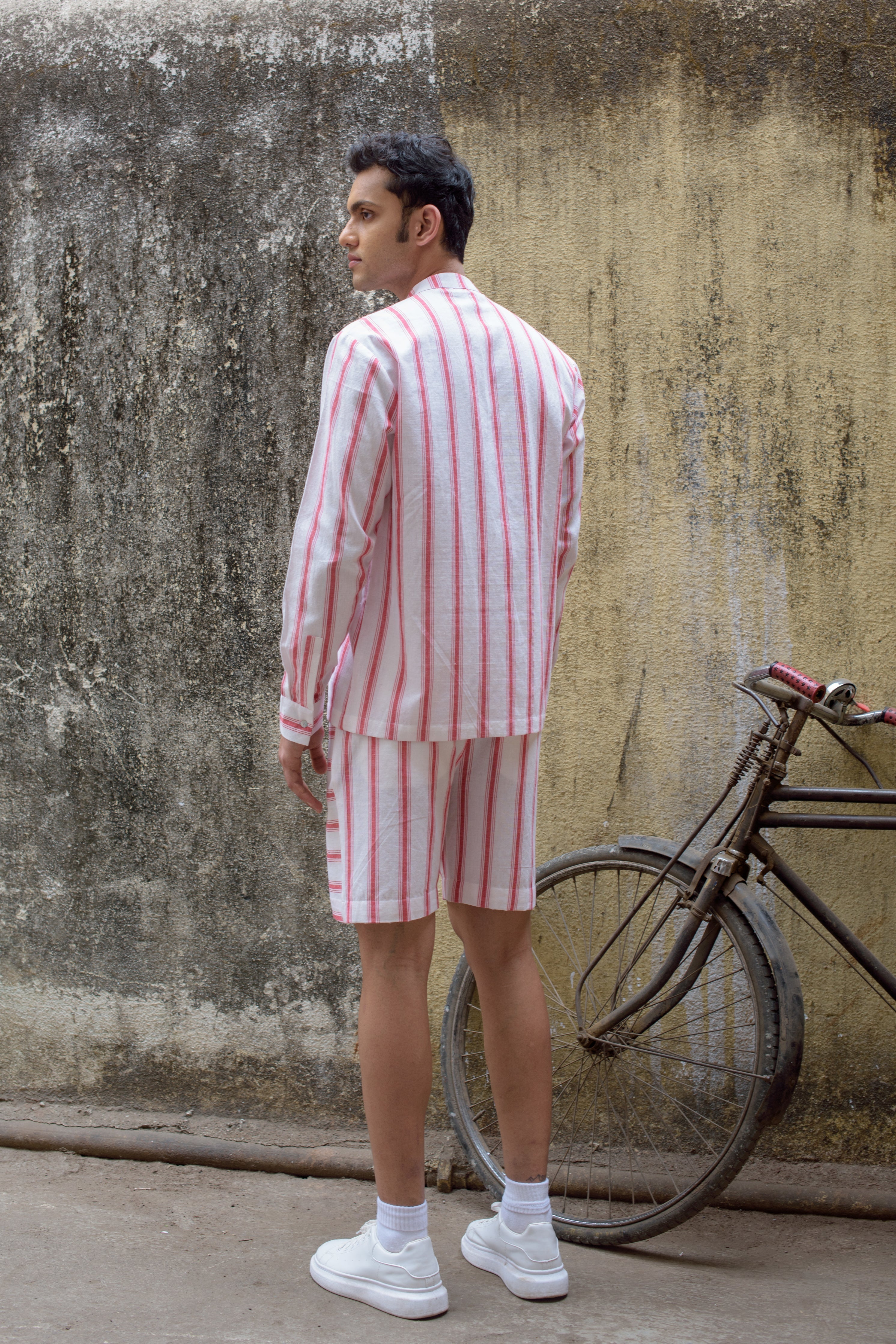 Anushe Pirani Mens Mandarin Collar Shirt