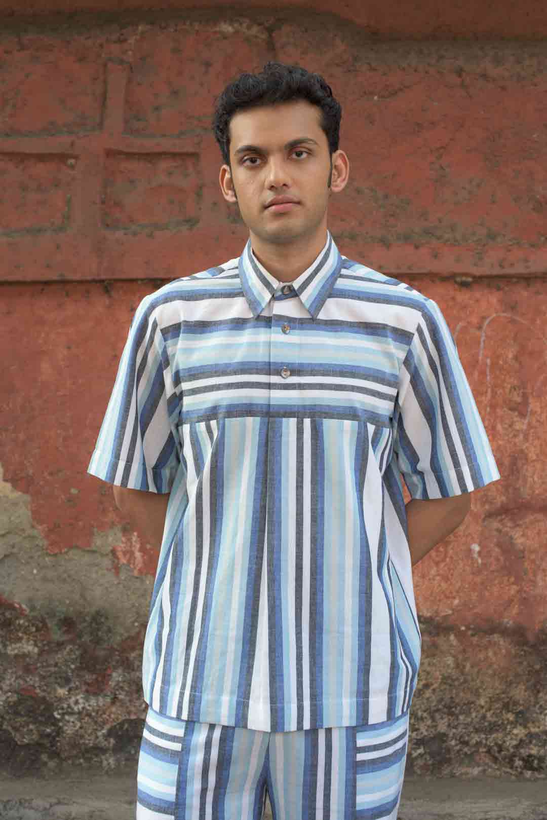 Anushe Pirani Men's Panelled T-shirt