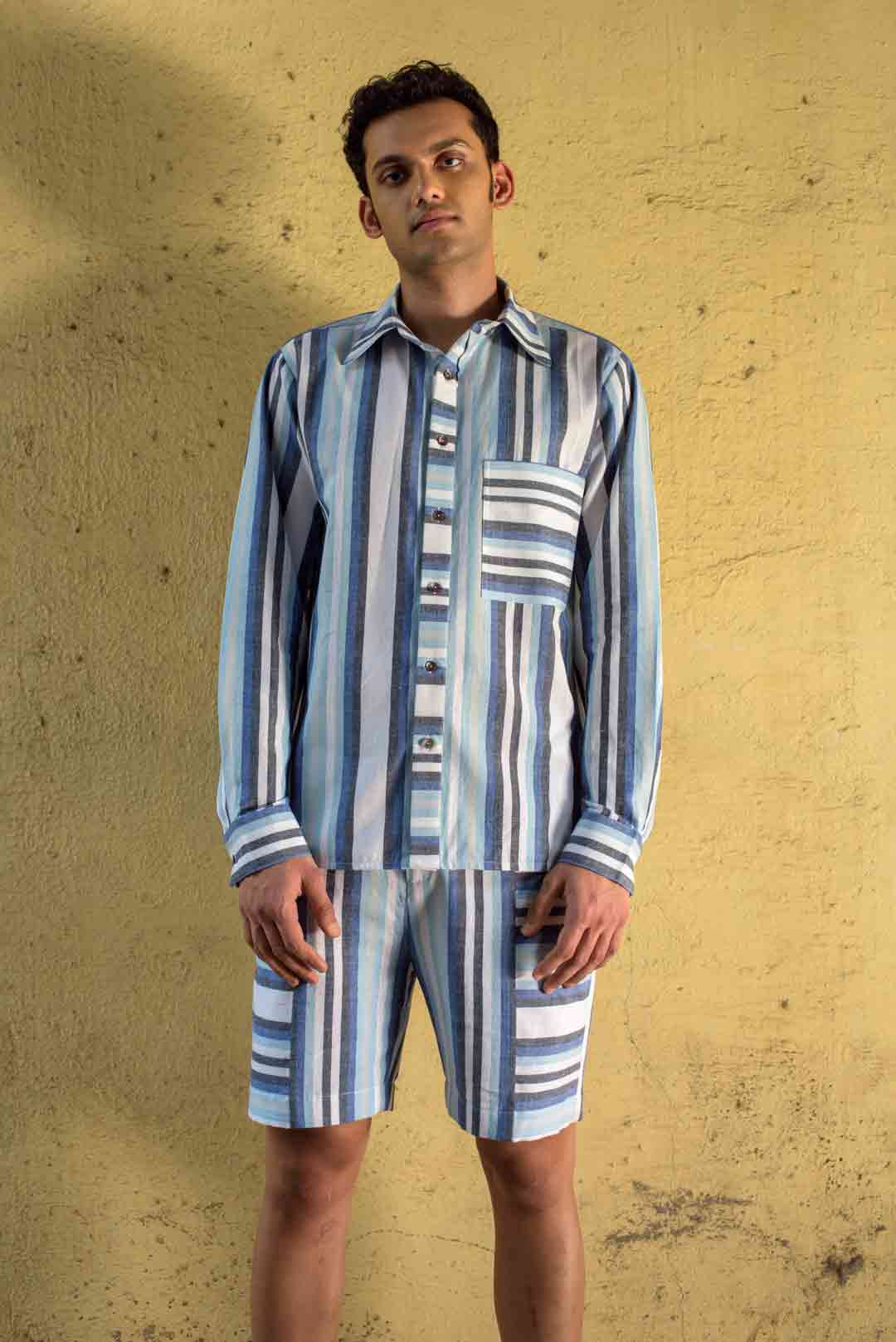 Anushe Pirani Mens Placket Detail Shirt